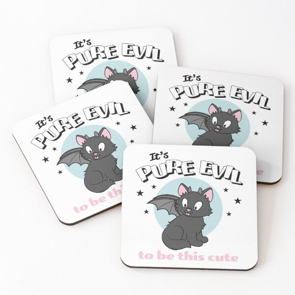 Item preview, Halloween Black Cat Evil but Cute 30s Style Cartoon designed and sold by Grimble Scribbs.