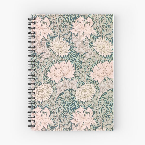 Item preview, Willam Morris pale pink chrysanthemum floral pattern designed and sold by AnnDim.