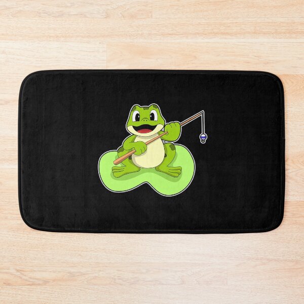 Item preview, Frog at Fishing with Fishing rod designed and sold by Snabdesign84.