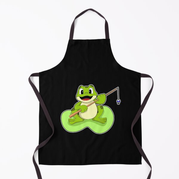 Item preview, Frog at Fishing with Fishing rod designed and sold by Snabdesign84.