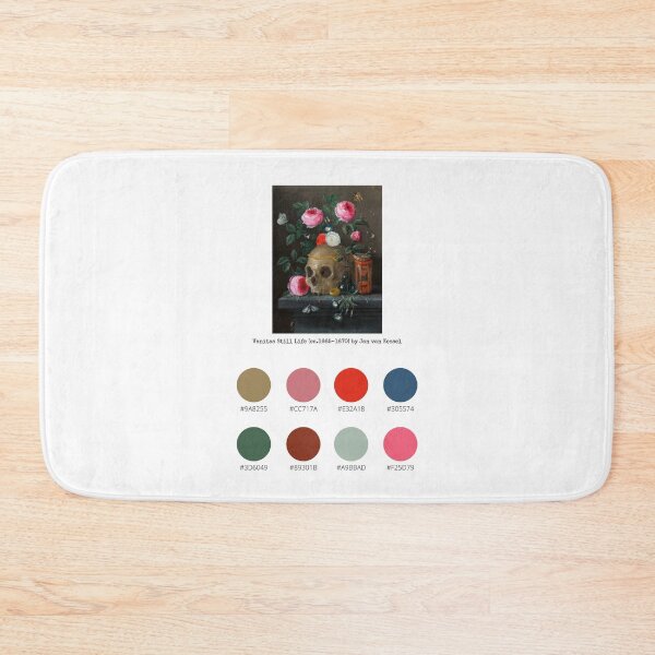 Item preview, Colour Palette of Vanitas Still Life (ca.1665–1670) by Jan van Kessel designed and sold by CoffeewithAnh.
