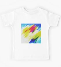 Rainbow Flowers Oil Kids Tee