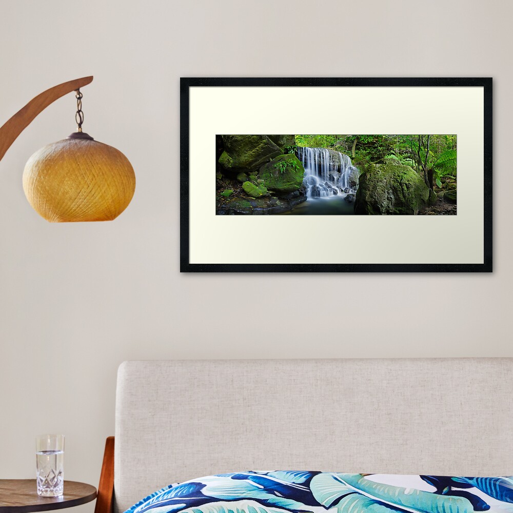 Weeping Rock, Blue Mountains. New South Wales, Australia Framed Art Print