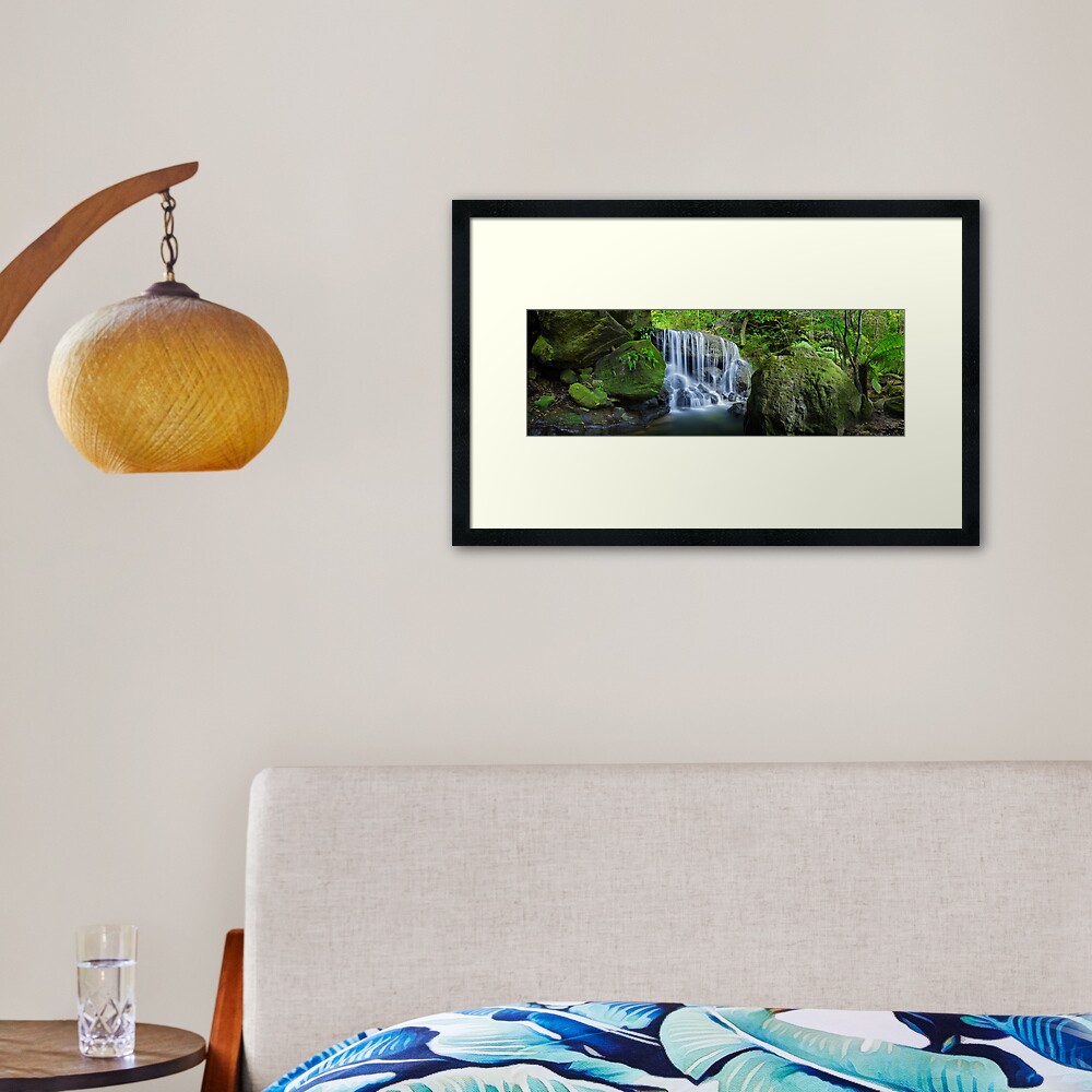 Weeping Rock, Blue Mountains. New South Wales, Australia Framed Art Print