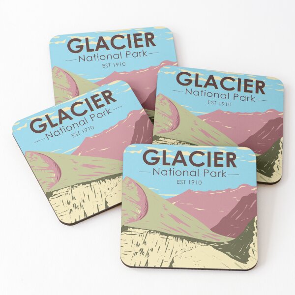 Item preview, Glacier National Park Triple Divide Peak Montana Vintage designed and sold by KrisSidDesigns.