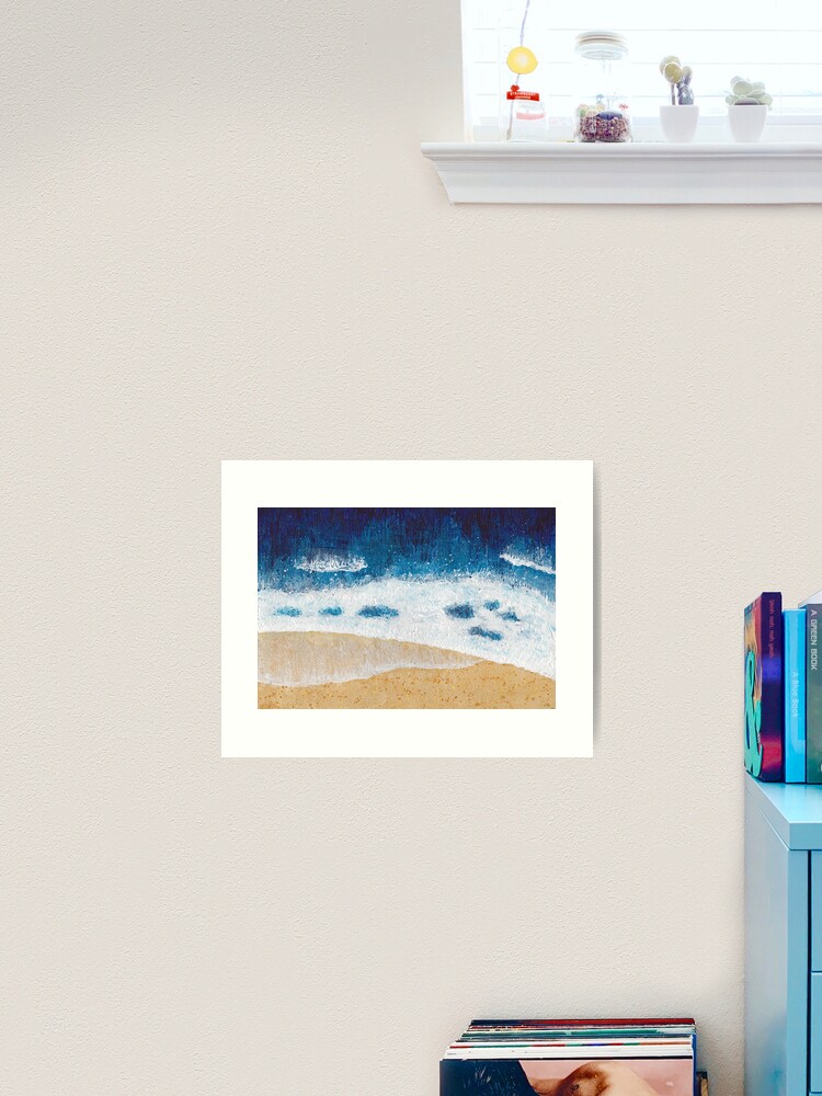 Thumbnail 1 of 3, Art Print, Aerial seascape 1 designed and sold by GillianAdams.