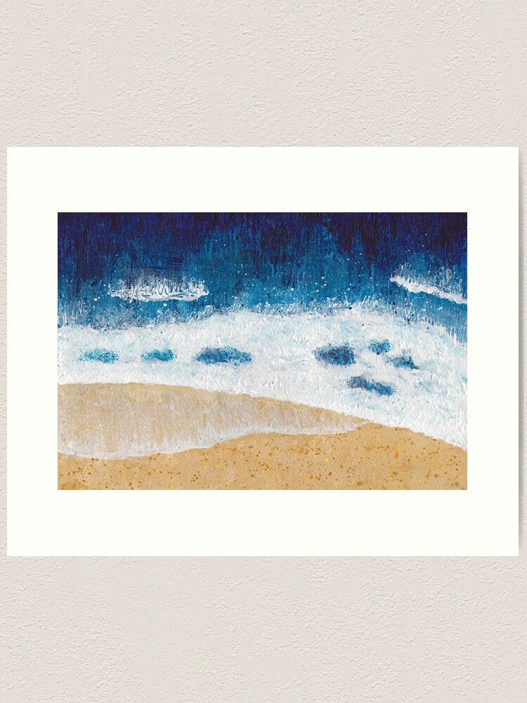 Thumbnail 2 of 3, Art Print, Aerial seascape 1 designed and sold by GillianAdams.