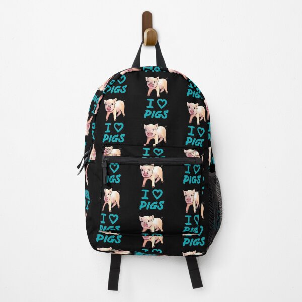 Item preview, Blue I Love Pigs, Cute Funny Pig designed and sold by Mochi-Merch.