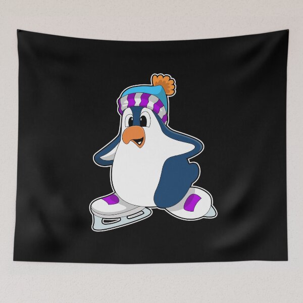 Aperçu de l'œuvre Penguin at Ice skating with Ice skates créée et vendue par Snabdesign84.