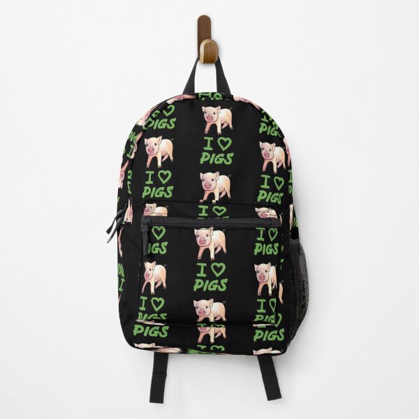 Item preview, Green I Love Pigs, Cute Funny Pig designed and sold by Mochi-Merch.