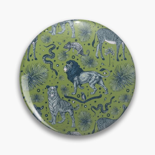 Item preview, Green Exotic Jungle Print Palm Leaf Pattern designed and sold by PrintyBazaar.