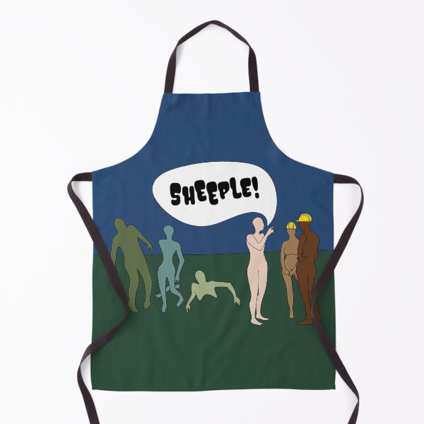 Item preview, Zombie Attack! Funny Zombie Apocalypse Cartoon (Sheeple) designed and sold by SaraMargolis.