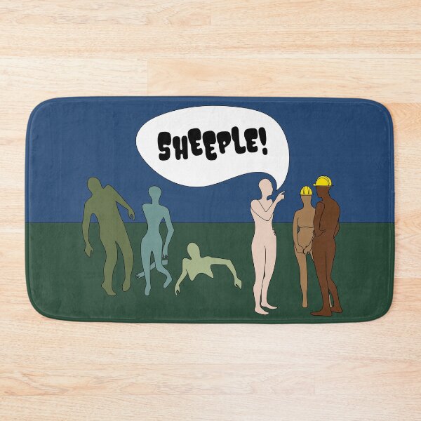 Item preview, Zombie Attack! Funny Zombie Apocalypse Cartoon (Sheeple) designed and sold by SaraMargolis.