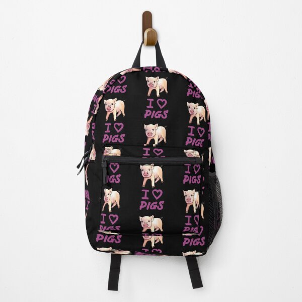 Item preview, Purple I Love Pigs, Cute Funny Pig designed and sold by Mochi-Merch.