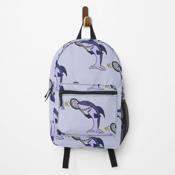 Item preview, Funny Shark Playing Tennis Cartoon designed and sold by Nature's Fancy.
