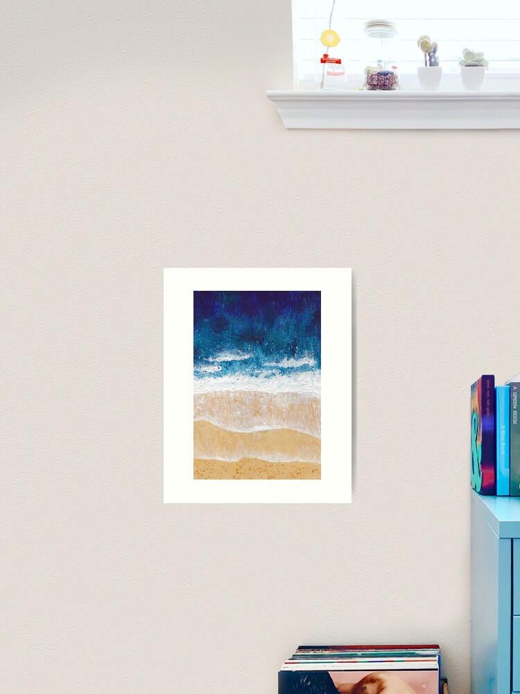 Thumbnail 1 of 3, Art Print, Aerial seascape 2 designed and sold by GillianAdams.