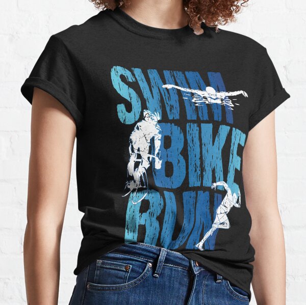 Item preview, Swim Bike Run - Vintage Triathlon designed and sold by TheInkElephant.