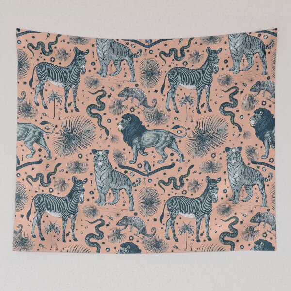Item preview, Exotic Animal Jungle Pattern designed and sold by PrintyBazaar.