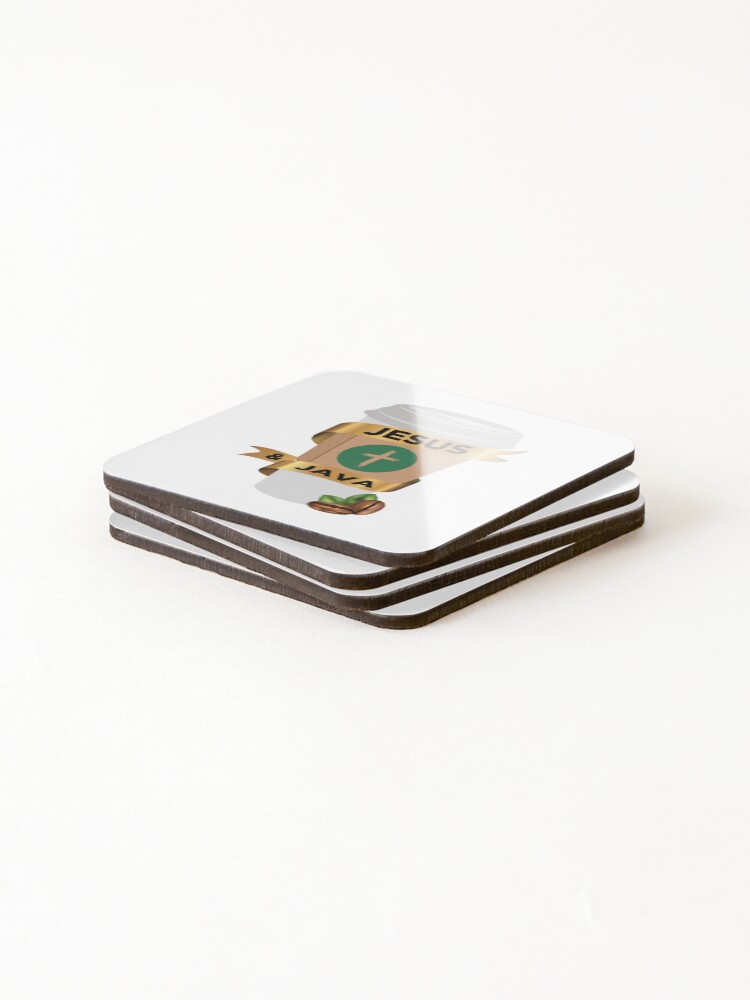 Thumbnail 4 of 5, Coasters (Set of 4), Jesus & Java designed and sold by PCC-Designs.