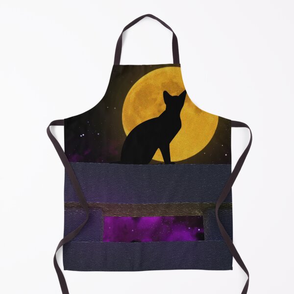 Item preview, Cat looking at the moon designed and sold by ARTDAMPLUS.