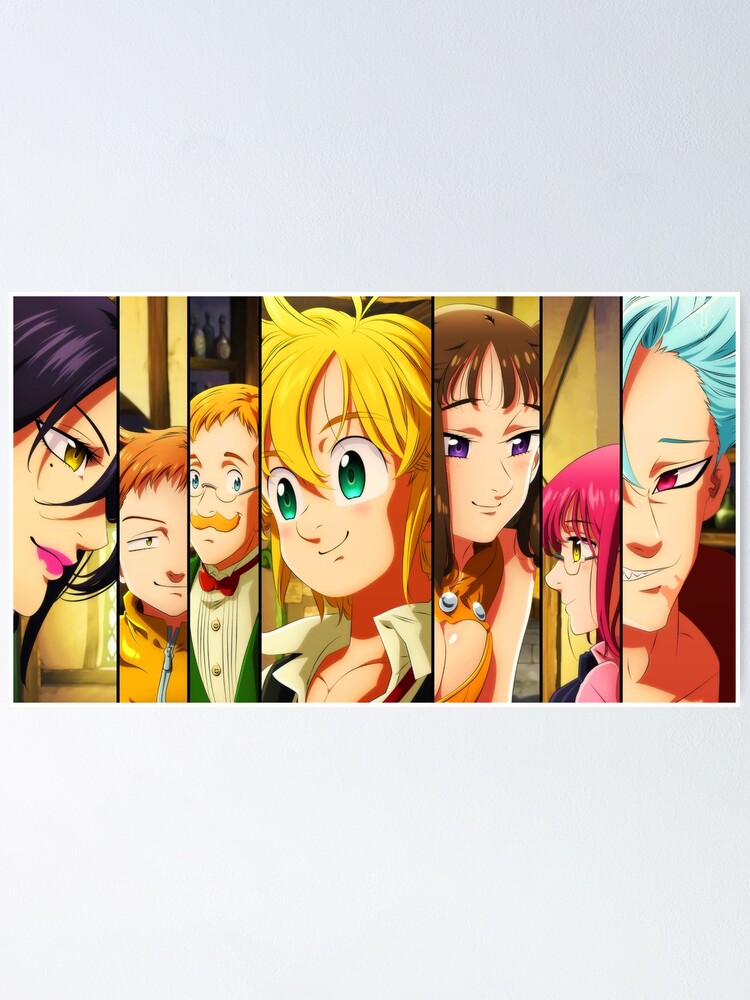 Anime Nanatsu No Taizai Seven Deadly Sins Poster for Sale by  Nicholapolitano