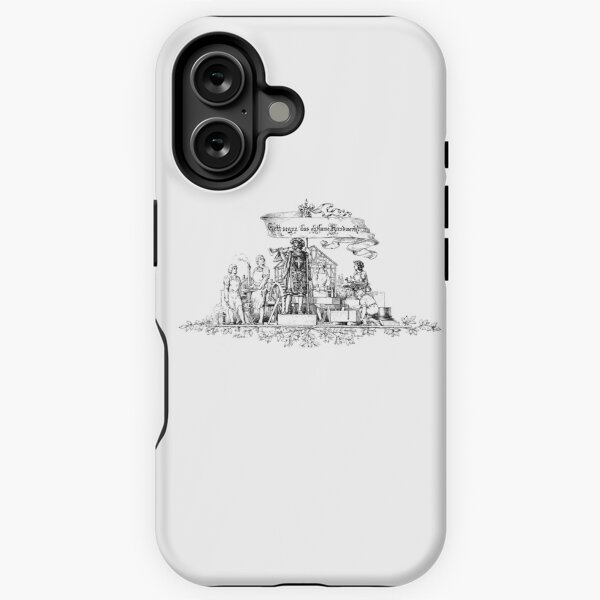 Item preview, iPhone Case very old print ornament 1877 designed and sold by Krzyzanowski Art.