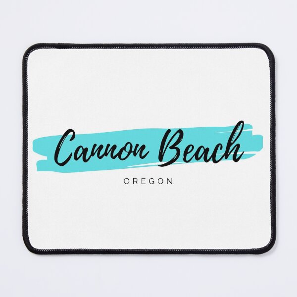Item preview, Cannon Beach Oregon - Turquoise Blue Minimalistic Sea Resort Design designed and sold by Vintage-TM.