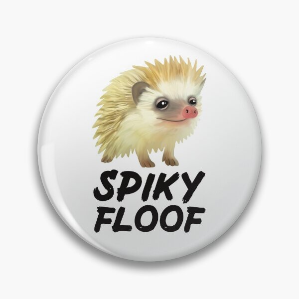 Artikelvorschau, Spiky Floof für Igelliebhaber Schwarz entworfen und verkauft von Mochi-Merch.
