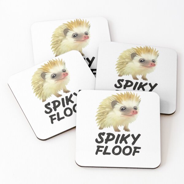 Artikelvorschau, Spiky Floof für Igelliebhaber Schwarz entworfen und verkauft von Mochi-Merch.