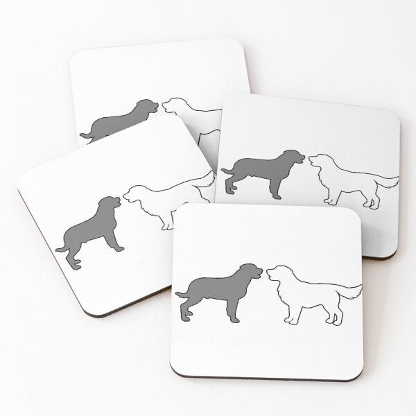 Item preview, Holmes & Watson Saying Hello (One Grey & One White Dog)  designed and sold by andmarstan.