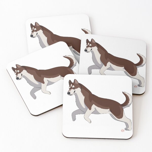 Item preview, Puppy Love 2: Husky (rojo oscuro) designed and sold by Sophie Mattocks.