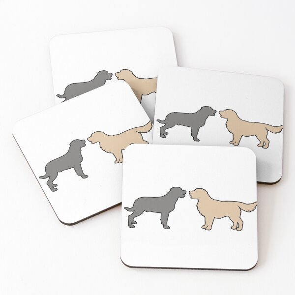 Item preview, Emma & Harriet Saying Hello (One Grey & One Beige Dog) designed and sold by andmarstan.