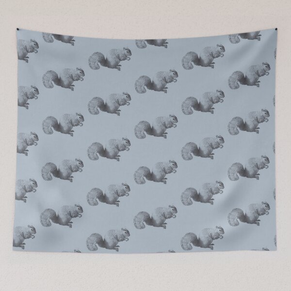 Item preview, Cute squirrel photograph blue background  designed and sold by Thought2reality.