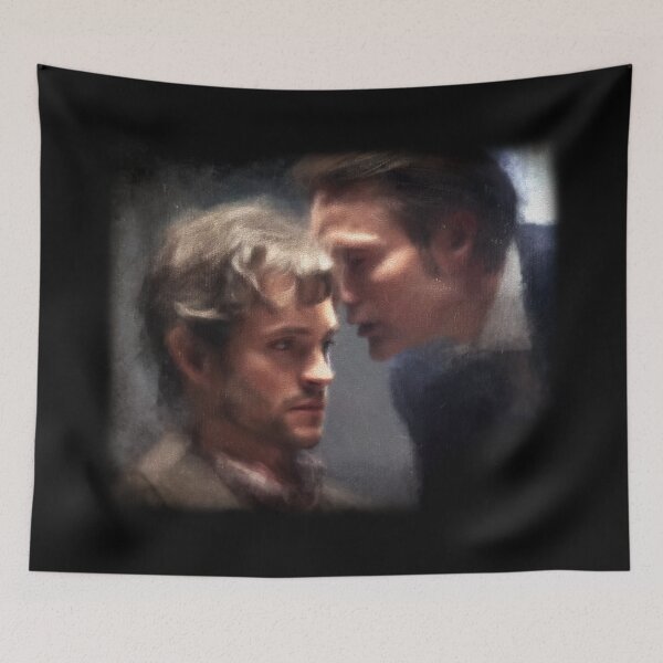 Item preview, Will Graham and Hannibal Lecter Influence Hannigram Painting designed and sold by orionlodubyal.