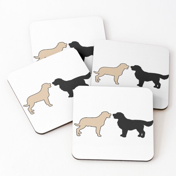 Item preview, Jem & Will Saying Hello (One Black & One Beige Dog) designed and sold by andmarstan.