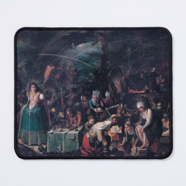 Item preview, The Witches' Sabbath - Vintage Halloween Painting designed and sold by Paul David Wilson.