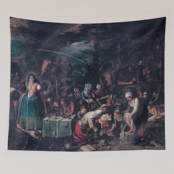 Item preview, The Witches' Sabbath - Vintage Halloween Painting designed and sold by Paul David Wilson.