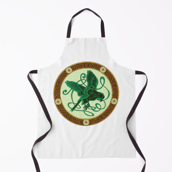 Item preview, Celtic knotwork hawk - green designed and sold by AnyaPenfold.