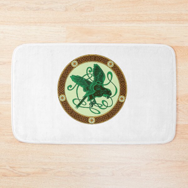 Item preview, Celtic knotwork hawk - green designed and sold by AnyaPenfold.