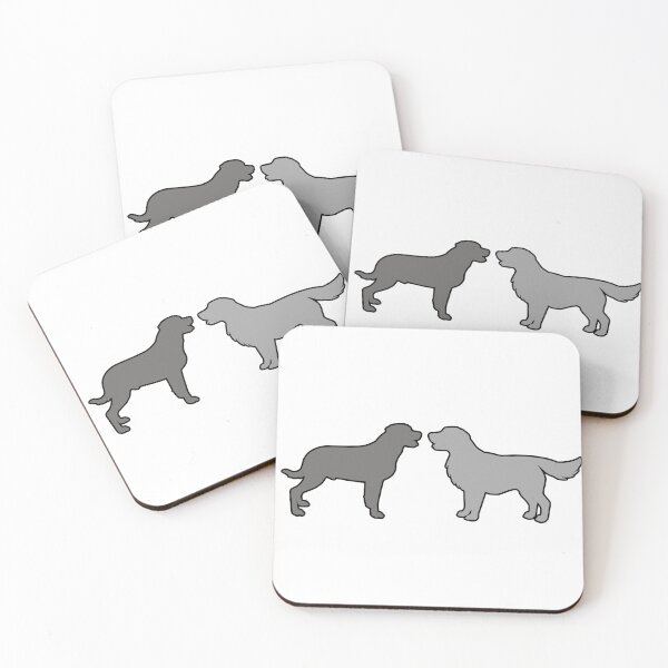Item preview, Inej & Nina Saying Hello (Two Grey Dogs) designed and sold by andmarstan.