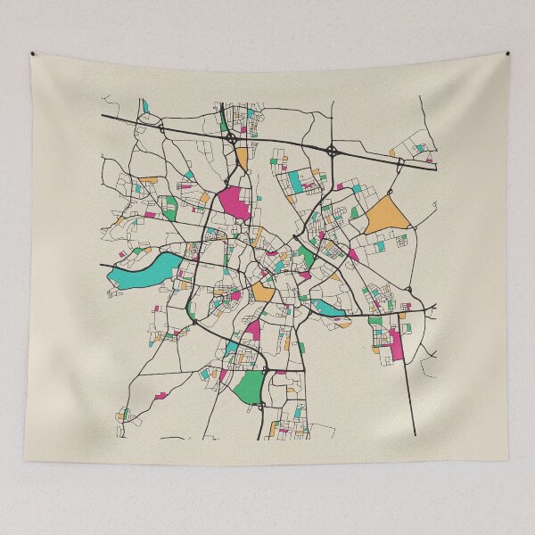 Item preview, Augsburg, Germany Street Map designed and sold by A Deniz Akerman.