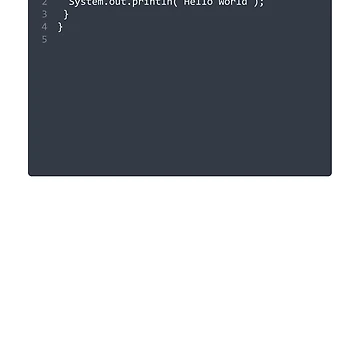 Artwork thumbnail, . Java language Hello World program sample in editor window by IuriiVlasenko