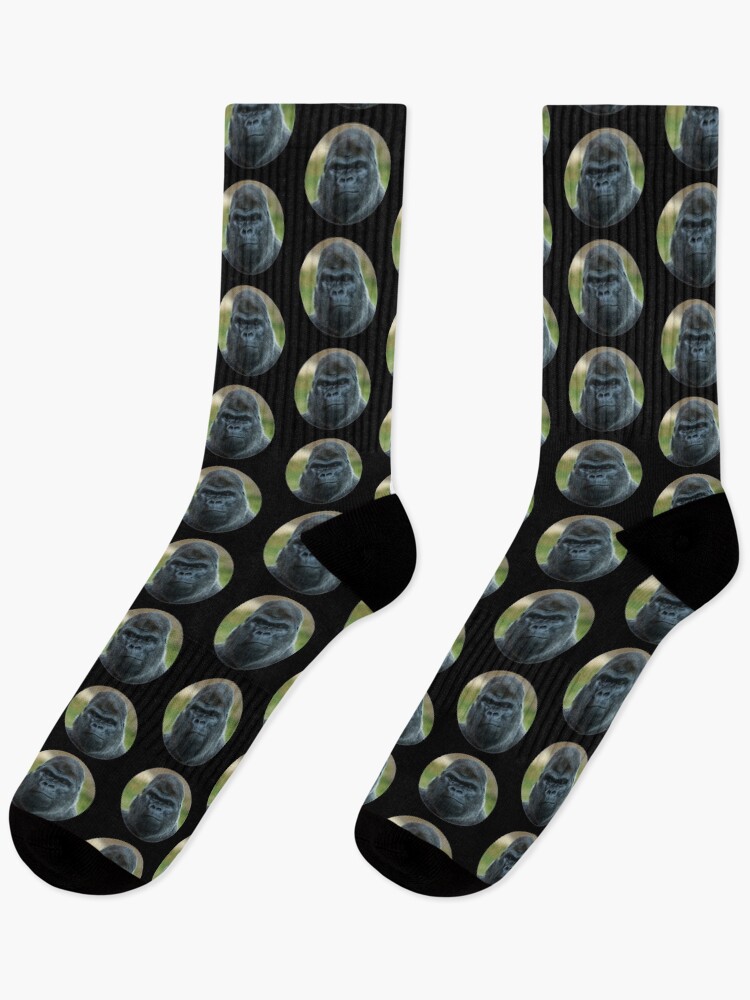 Thumbnail 1 of 5, Socks, The Boss - The Silverback designed and sold by rawshutterbug.