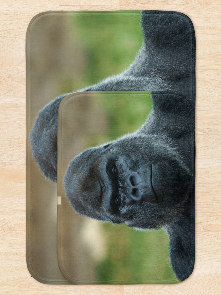 Thumbnail 5 of 6, Bath Mat, The Boss - The Silverback designed and sold by rawshutterbug.