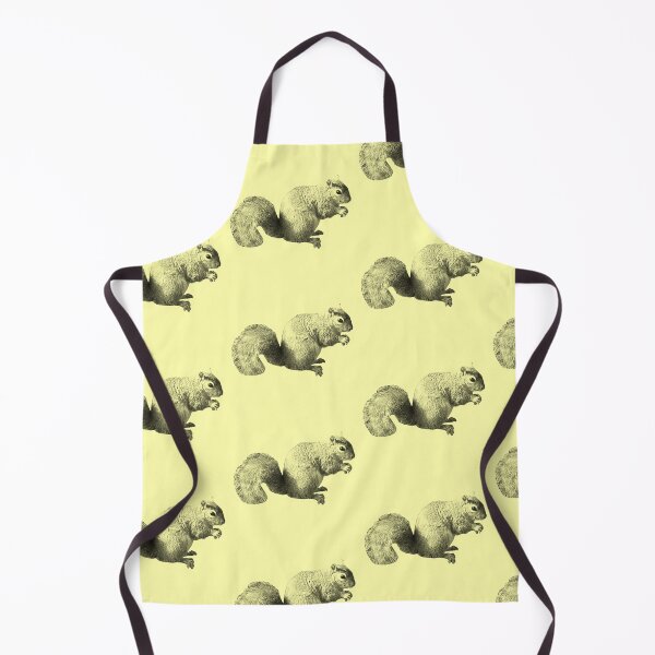 Item preview, Cute squirrel photograph pattern yellow background designed and sold by Thought2reality.