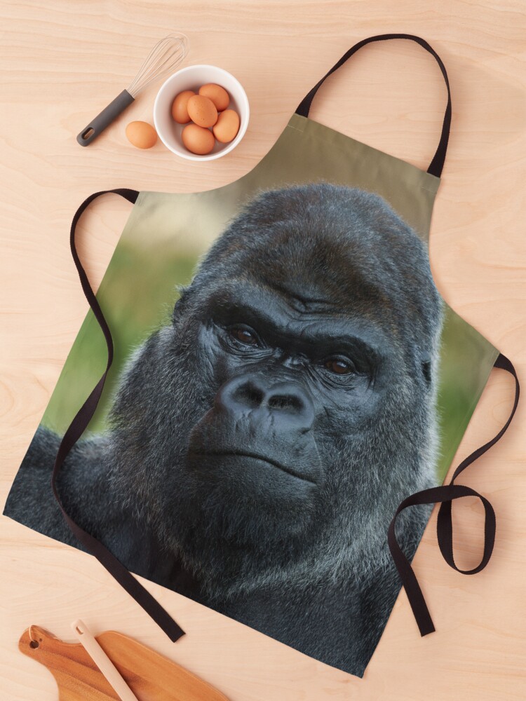 Thumbnail 1 of 6, Apron, The Boss - The Silverback designed and sold by rawshutterbug.