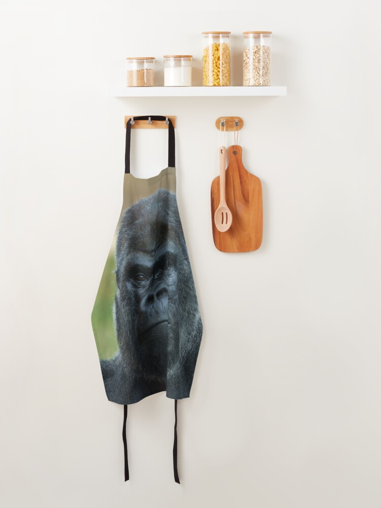 Thumbnail 4 of 6, Apron, The Boss - The Silverback designed and sold by rawshutterbug.