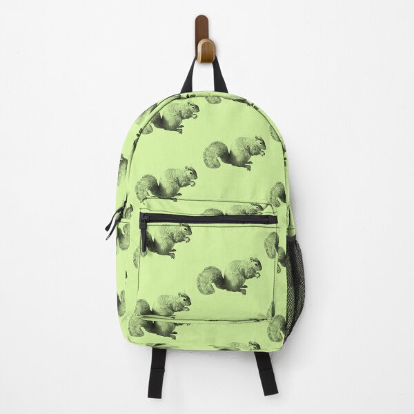 Item preview, Cute squirrel photograph pattern green background designed and sold by Thought2reality.