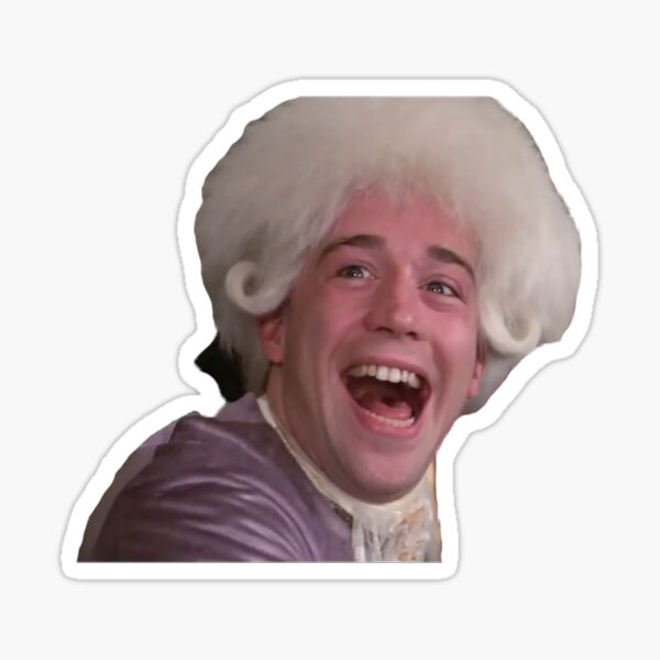 Amadeus lacht Sticker