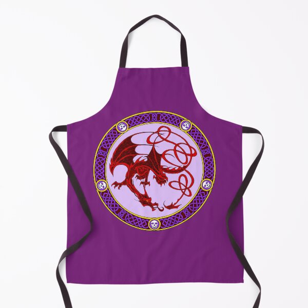 Item preview, Celtic knotwork dragon 1 - red and purple designed and sold by AnyaPenfold.
